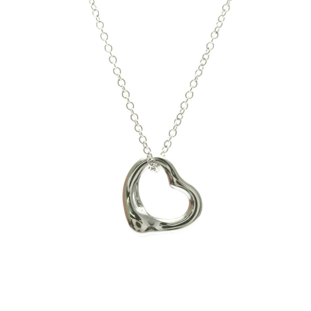 TIFFANY 18k Silver Heart Necklace